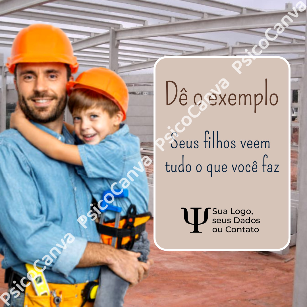 Dê o exemplo. Seus filhos fazem tudo que você faz.